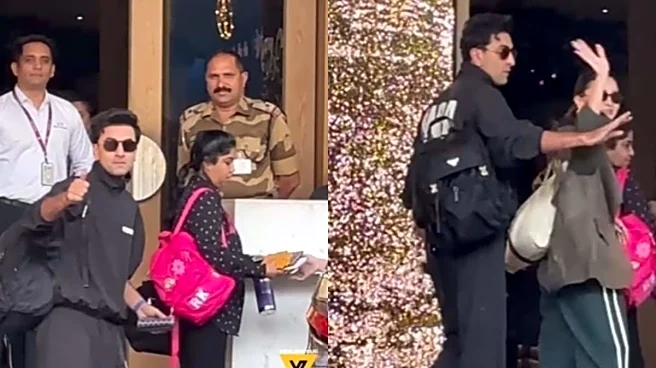 Ranbir Kapoor Flaunts New Look As He Leaves With Alia Bhatt For A New Year Holiday | Watch