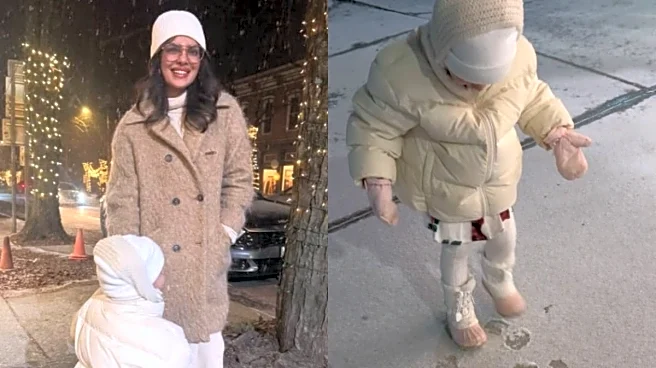 Priyanka Chopra Captures Cute Moments Of Malti Marie Enjoying Snow Season, Calls It 'Happiness'