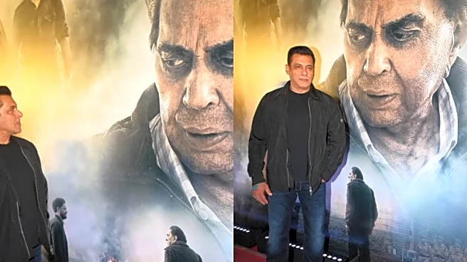 Salman Khan Gets Emotional Seeing Dharmendra’s Poster At Ikkis Screening | Watch