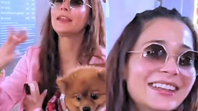 Sara Khan Returns From Honeymoon With Husband Krish Pathak And Their Pet