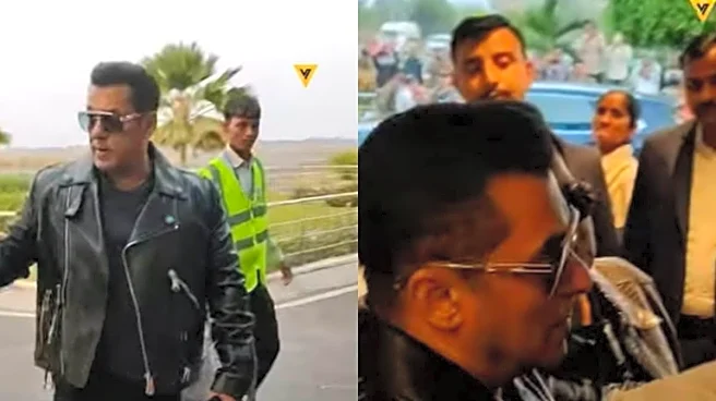 Salman Khan Makes An Appearance At The Airport For His Fans, Video Goes Viral | Watch