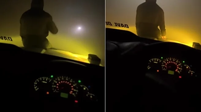 ‘Titanic Ki Yaad Dila Di’: Man Sits On Car’s Bonnet To Help Friend Give Directions Amid Zero Visibility | Video