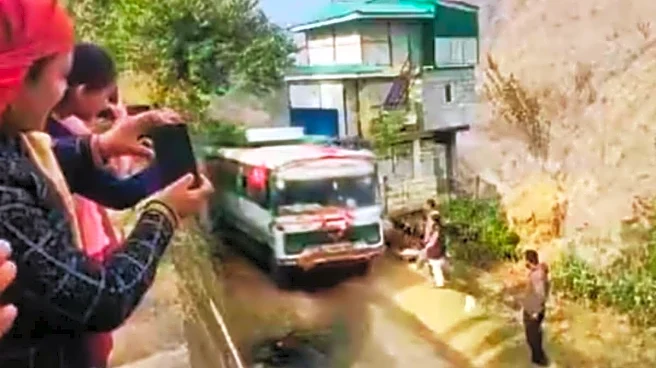 For The First Time Since Independence, A Public Bus Finally Entered This Himachal Village