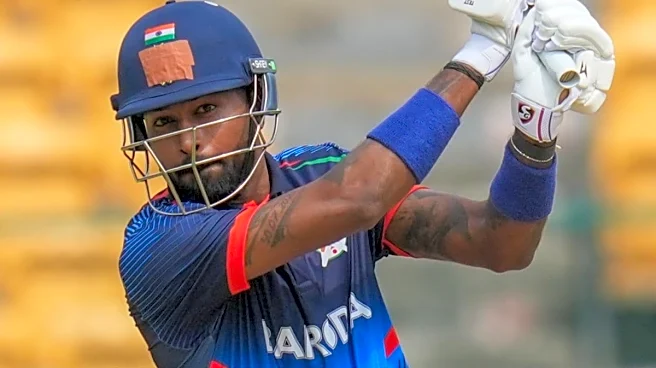 Watch: Hardik Pandya Smashes 5 Sixes And A Four To Reach Maiden List A Hundred