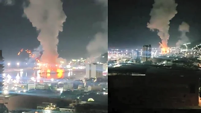 Bright Flashes Of Fire, Smoke Rising Above Buildings: Visuals Show How US Strikes Hit Venezuela