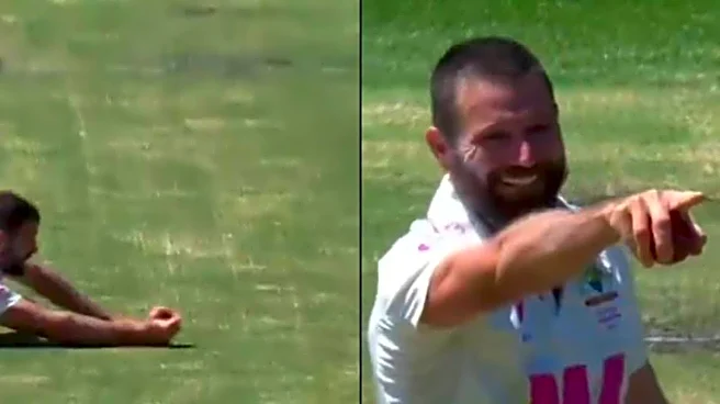 35-Year-Old Michael Neser Takes Superb Catch To Deny Joe Root Historic 200 At SCG | Watch