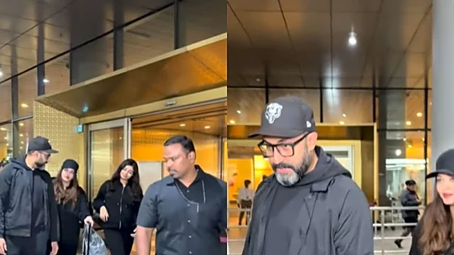 Abhishek Bachchan, Aishwarya Rai Bachchan Return From NYC Trip With Aaradhya | Watch