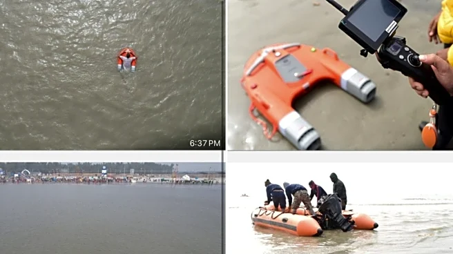 Remote-Controlled Lifebuoy Water Drone Deployed At Gangasagar Mela For Enhanced Safety
