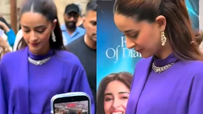 Ananya Panday Brings Effortless Elegance In Stunning Purple Dress: Watch