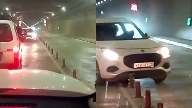 Haryana Man Drives On Wrong Side Inside Himachal Pradesh Tunnel, Locals Ask ‘Police & Camera Kaha Hai?’