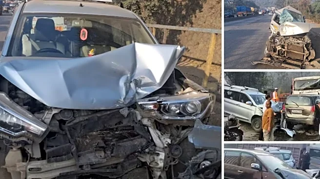 Thane’s Ghodbunder Road Sees Major Traffic Disruption After Multi-Vehicle Collision At Gaimukh