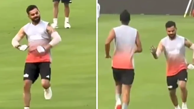 Virat Kohli Hilariously Mimicks Arshdeep Singh's Running Style; Video Goes Viral: Watch