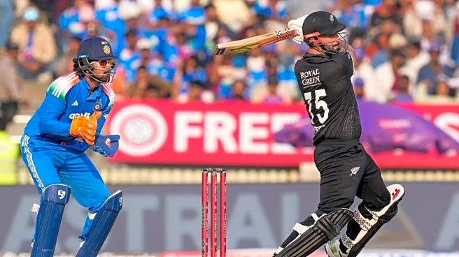 Daryl Mitchell Hits 84 To Lift New Zealand To 300/8 Against India In Vadodara