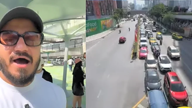 Man Records Desi Mother’s Reaction To Bangkok Traffic: ‘Koi Horn Hi Nahi Baja Raha...’ | Video