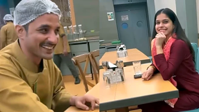 Mumbai Woman Surprises Waiter Boyfriend At Workplace, Owner Allows Them To Dine Together