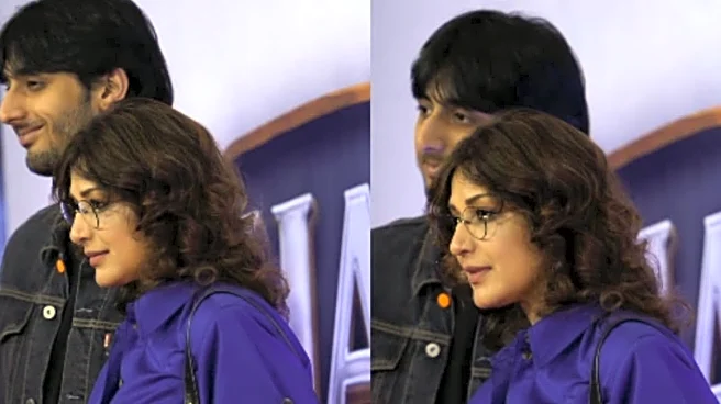 ‘Like Son, Like Mom’: Sonali Bendre Poses With Ranveer Behl At Happy Patel: Khatarnaak Jasoos Premiere