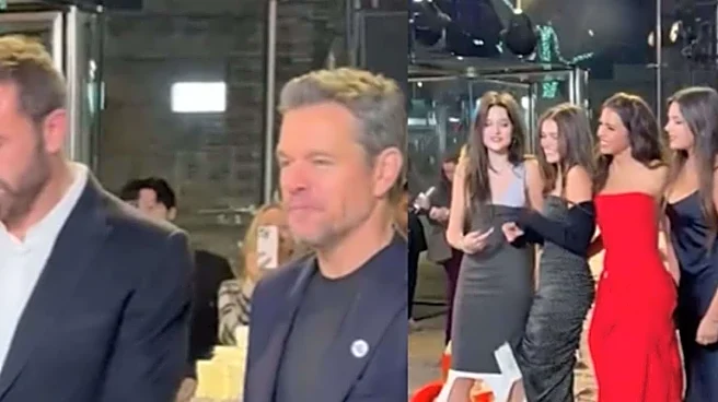 Matt Damon Gets Roasted By Daughter, Gia, At The Rip Premiere In New York