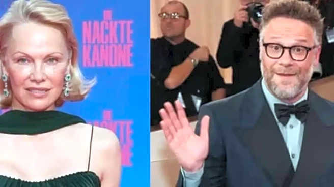 Pamela Anderson Calls Golden Globes Moment With Seth Rogen ‘Yucky’