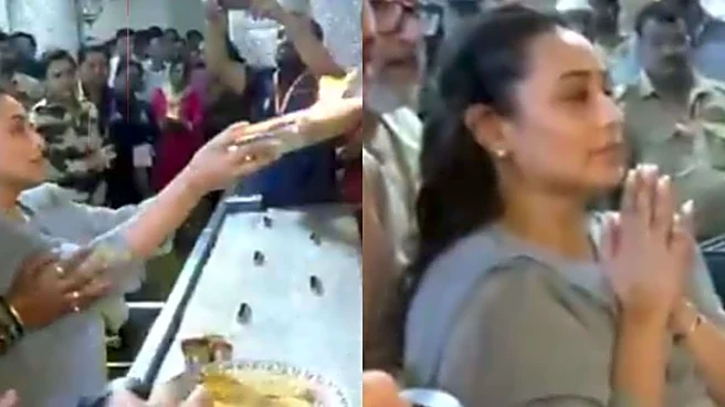 Rani Mukerji Seeks Blessings At Dagdusheth Ganpati Ahead Of Mardaani 3, Reflects On 30 Years In Cinema