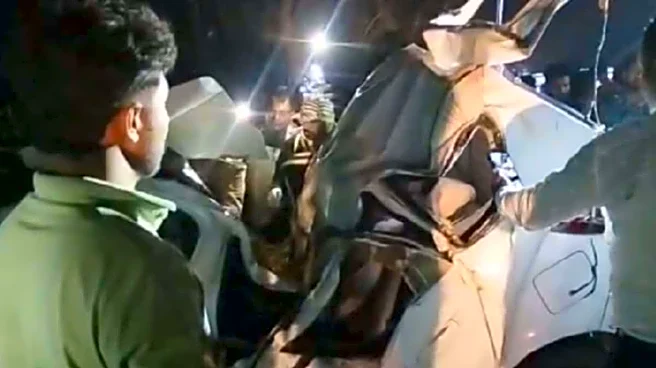 Five Pilgrims Killed After Car Crashes Into Tree On Maharashtra's Pune-Solapur Highway