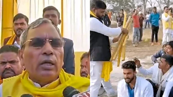 ‘Preparing For Future’: UP Minister Distributes Sticks To Over 2,500 Youth For Self-Defence