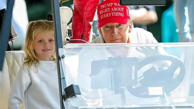 Donald Trump's Plus One For Golf Day Is His Granddaughter Carolina, Internet Is Obsessed With Her 'Purple Jordans'