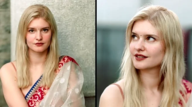 ‘National Crush’: German Woman In Saree Sets Social Media Abuzz After Photos Go Viral, Wins Hearts