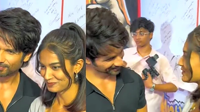 Shahid Kapoor Happily Leans In To Pose With A Fan, Internet Calls Her: ‘Lucky’