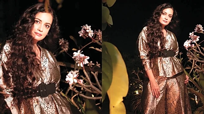 Dia Mirza’s Anita Dongre Banarasi Power Set Is Quiet Luxury With A Purpose