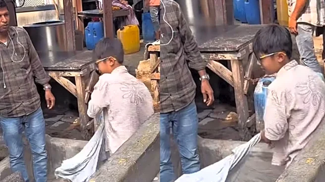 Korean Woman Takes Kids To Dhobi Ghat, Teaches ‘Real Life Lessons’: ‘They Are Washing Clothes Too’