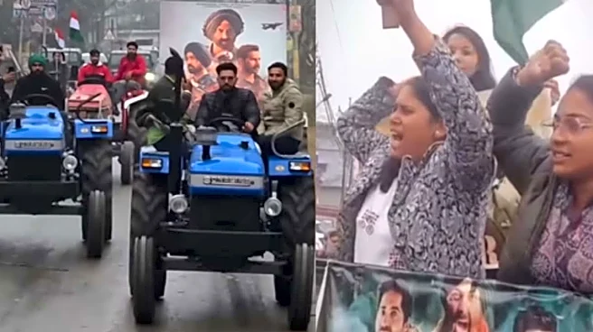 Sunny Deol’s Border 2 Fever Is Real: Fans Arrive In Tractors, Open Jeeps To Theatres & Chant ‘Bharat Mata Ki Jai’