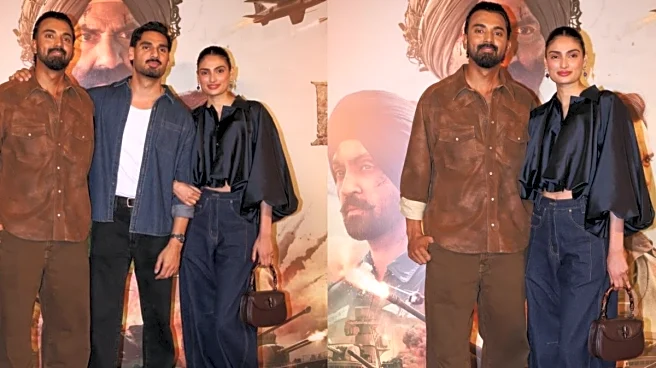 Athiya Shetty And KL Rahul Nail Effortless Couple Style At Border 2 Screening