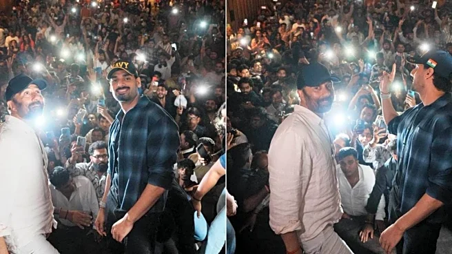Border 2 Stars Sunny Deol, Ahan Shetty Surprise Fans At Mumbai’s Gaiety Galaxy: ‘Overwhelmed With Gratitude’