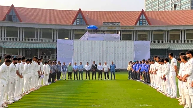 Ranji Trophy: A Minute's Silence Observed For IS Bindra And Ajit Pawar