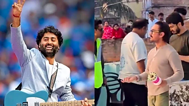 Aamir Khan Visits Arijit Singh’s Jiaganj Home, Enjoys Kite-Flying | Watch Video