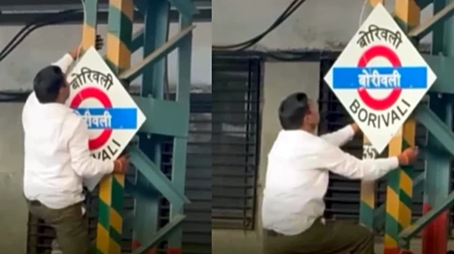 Mumbai Man Risks Life To Charge Phone Atop Railway Pillar At Borivali Station: ‘Power Bank Bhi Koi Cheez Hai’