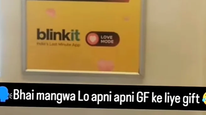 Blinkit’s Valentine’s Day Ad Inside Delhi Metro Has Singles Feeling Personally ‘Attacked’: ‘Jale Pe Namak Chirak Rahe’