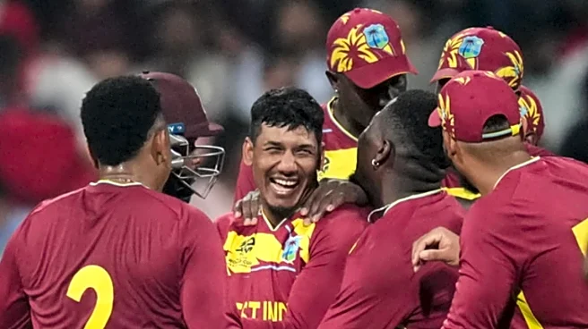 T20 World Cup: Rutherford's 76, Motie's 3/32 Lead West Indies To 30-Run Win Over England