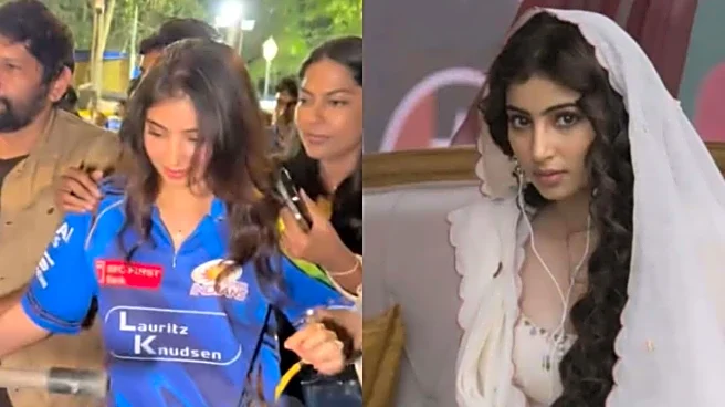 Dhurandhar's Sara Arjun Cheers For Mumbai Indians In Hardik Pandya Jersey, Gets Mobbed At Wankhede
