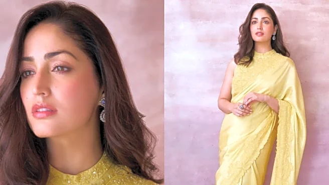 Yami Gautam Keeps It Effortlessly Chic In A Sunshine Yellow Saree With Subtle Styling