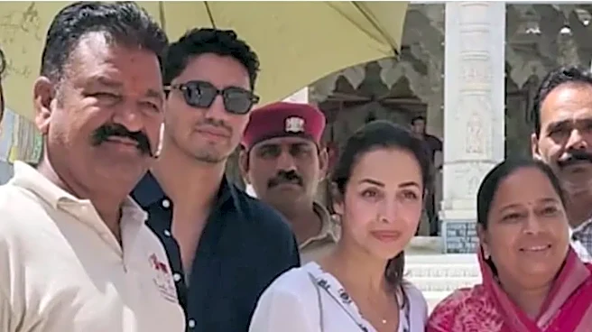 Malaika Arora And Rumoured Beau Harsh Mehta Visit Jain Temple In Rajasthan, Video Goes Viral