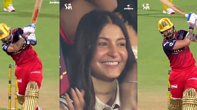 Anushka Sharma's Reaction After Virat Kohli Hits No-Look 6 Against CSK Goes Viral | Watch
