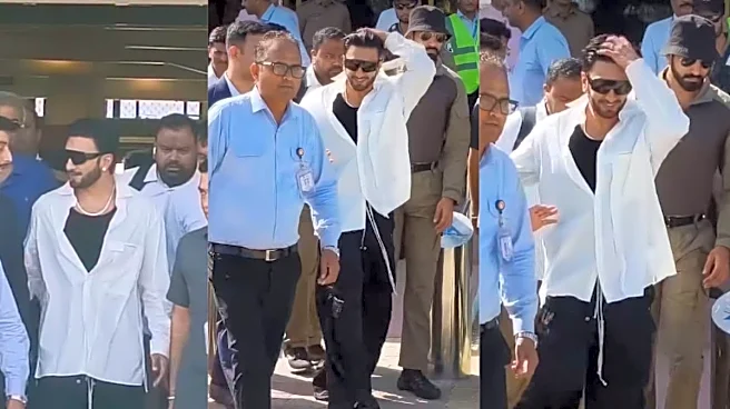 Ranveer Singh Goes Minimal In Monochrome As He Arrives For Anant Ambani’s Birthday Bash