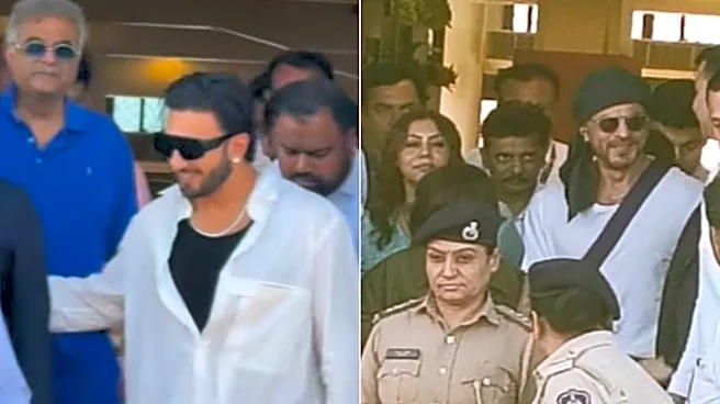 Shah Rukh Khan, Ranveer Singh Reach Jamnagar To Attend Anant Ambani’s Birthday Bash | Watch