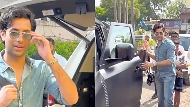 Agastya Nanda Spotted At Airport As He Heads To Jamnagar For Anant Ambani’s Birthday Celebrations | Watch