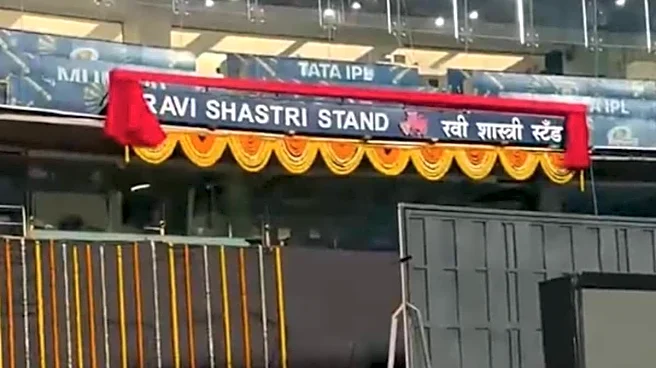 Ravi Shastri Stand Unveiled at Wankhede Stadium