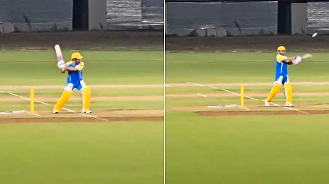 MS Dhoni Set To Return? Thala’s Six-Hitting Session Leaves CSK Fans Hopeful | Watch