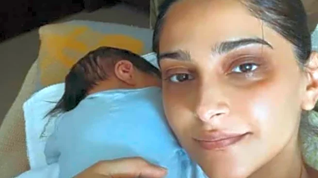 Sonam Kapoor shares candid new mom moment with newborn son