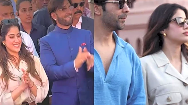 Janhvi Kapoor Is Safari Chic With Shikhar Pahariya At Anant Ambani's Birthday Celebrations