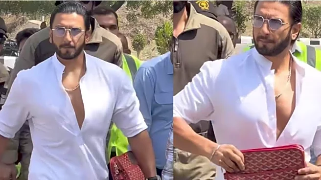 Ranveer Singh Puts Man Bags In Vogue With A Luxe Clutch And All-White Kurta After Attending Anant Ambani's Birthday Celebrations